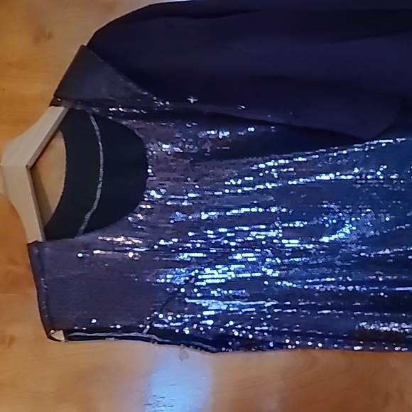 Wedding mother of the bride. Plum. Sparkling. Hand made. Sz XL. Read description - Picture 2 of 5